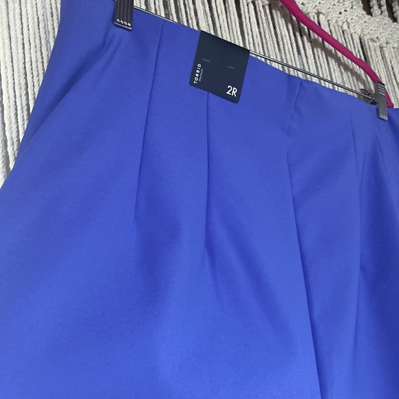 Torrid Pull On Wide Leg High Rise Pant Periwinkle NWT - Picture 4 of 6